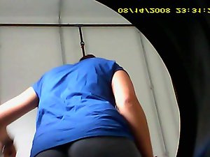 neighbor voyeur hidden spy webcam yogapants leggins german nasty butt