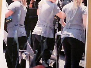 Hilary Duff Spandex Bum Jizz flow