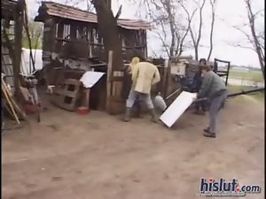 Those concupiscent hotties are outdoors