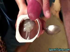 Notion spunk flow nympho eats cum