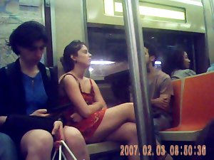 teenie suit rising crossed legs