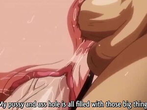 Huge titty hentai babe gangbanged part 2