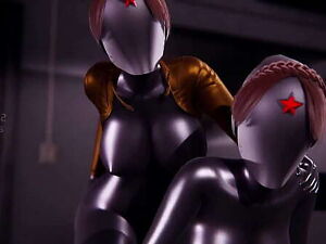 Twins Sex scene in Atomic Heart l 3d animation